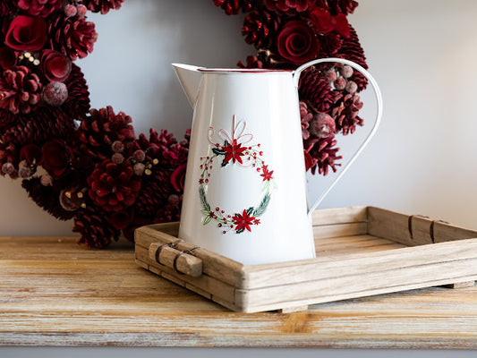 Christmas Wreath Jug