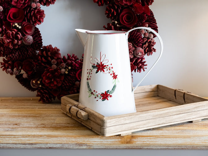 Christmas Wreath Jug