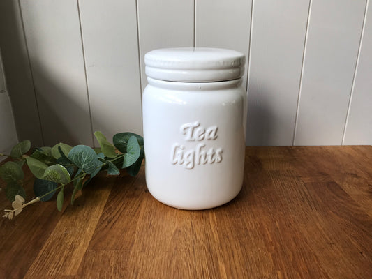 Tea Lights Storage Jar