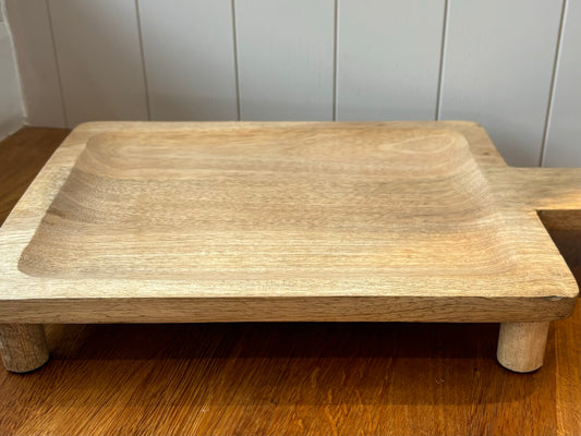 Wooden Tray with Feet